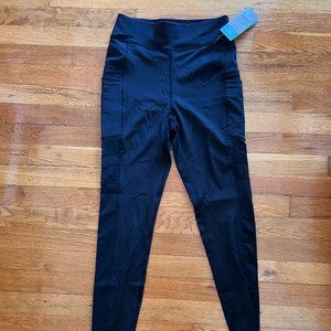 Size M Black Pop Fit leggings with mesh slits NWT